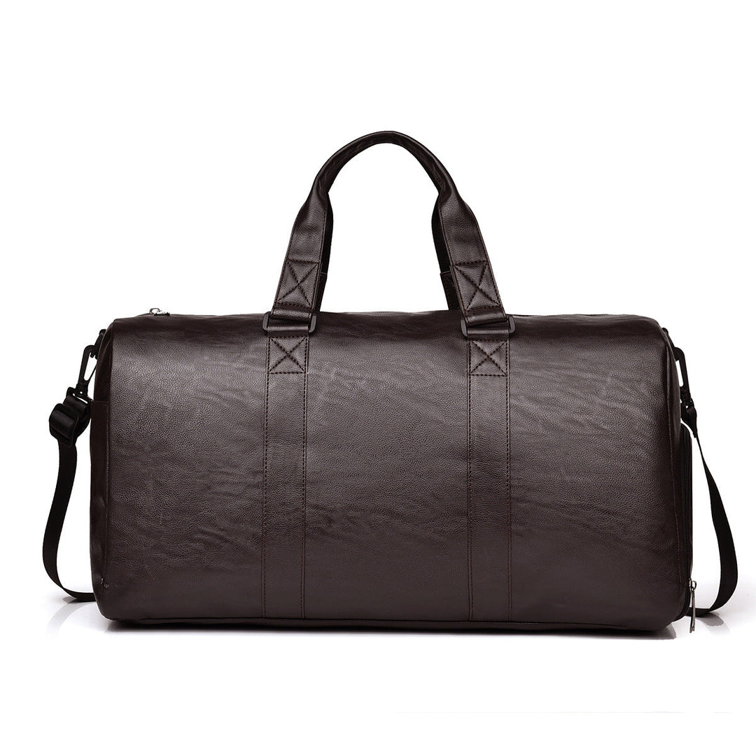 Travel bag made of high-quality leather with robust carrying handles Kalsten