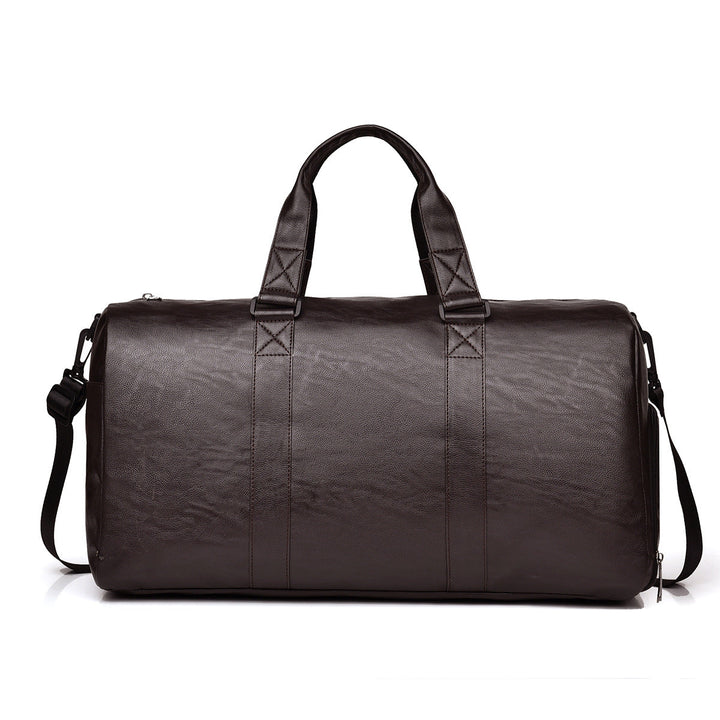 Travel bag made of high-quality leather with robust carrying handles Kalsten