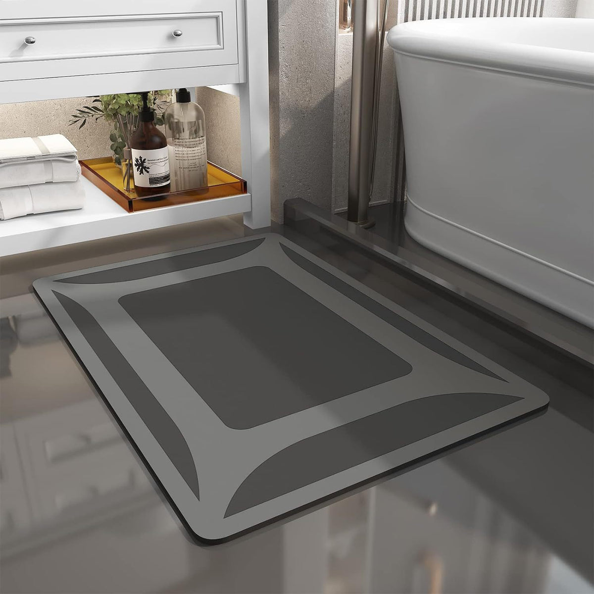 Absorbent Memory Foam Bath Mat Acalora