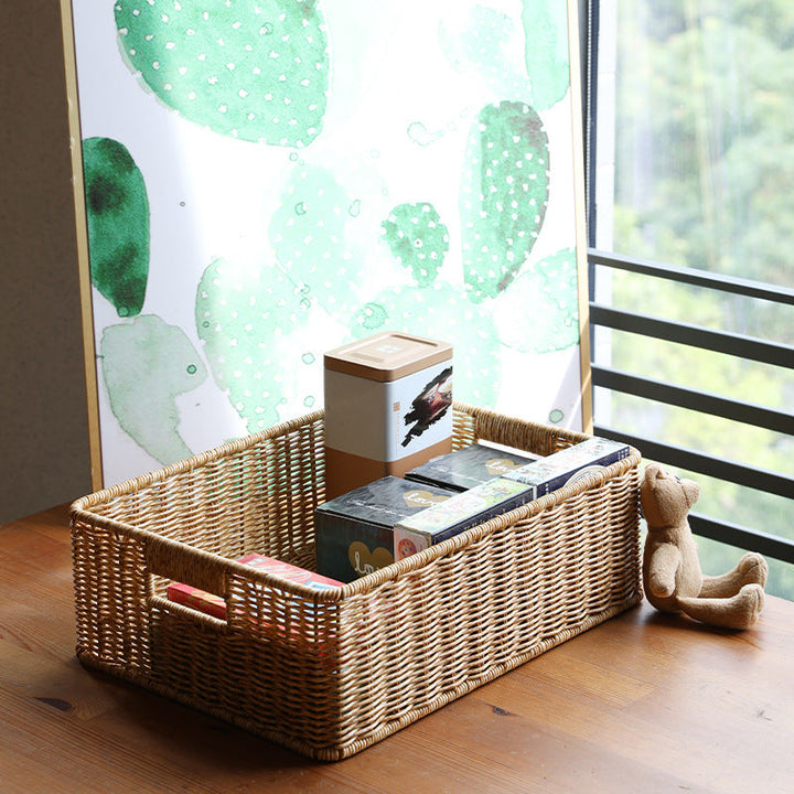 Rectangular Handwoven Storage Organizer Kalsten