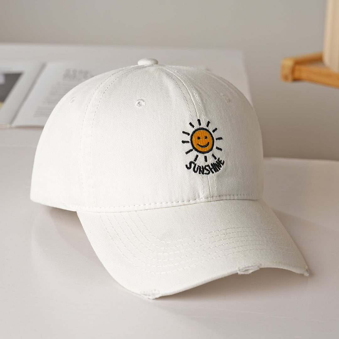 Women's sporty cotton cap with sun embroidery Kalsten