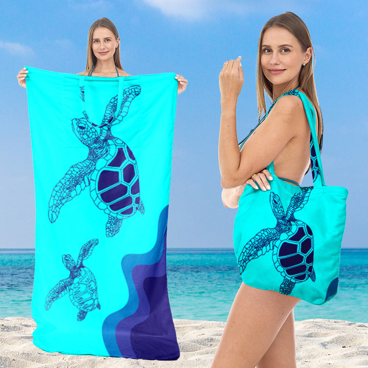 Tote bag in stylish lotus design Kalsten