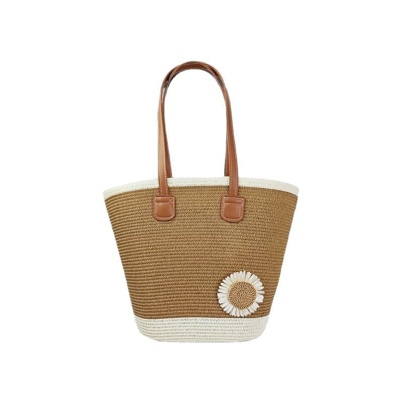 Beach bag with floral accents Kalsten