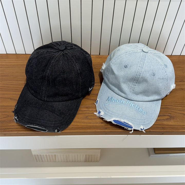 Women's Distressed Denim Baseball Cap Kalsten 1783922478