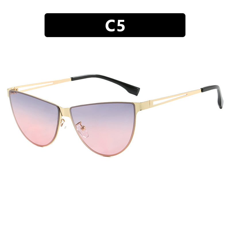 Women's Cat-Eye Sunglasses with Stylish Metal Frame and Protective UV Filter Kalsten