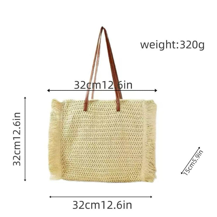 Elegant Raffia Shopping Bag Kalsten