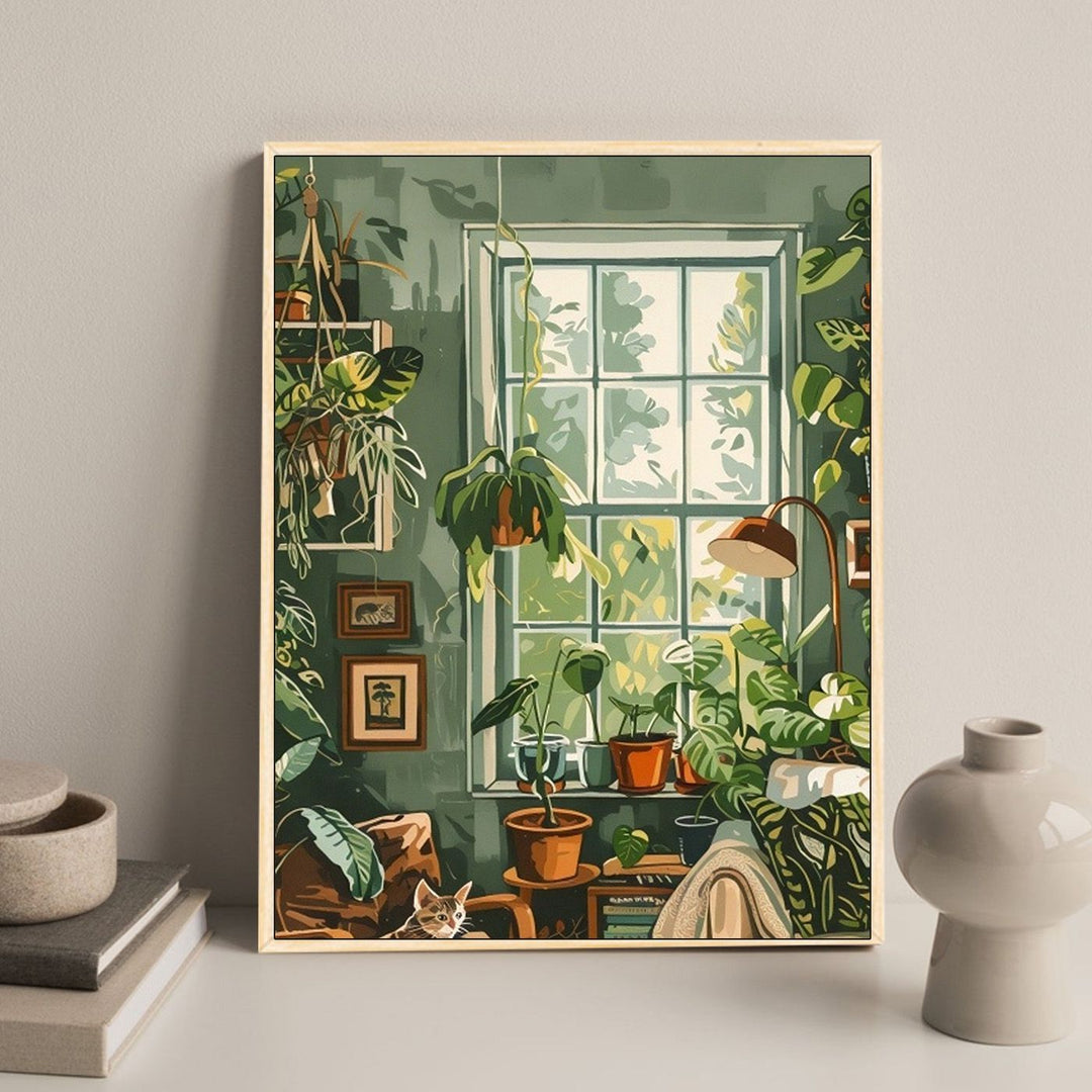 Cozy Floral-Themed Home Decor Art Print Kalsten
