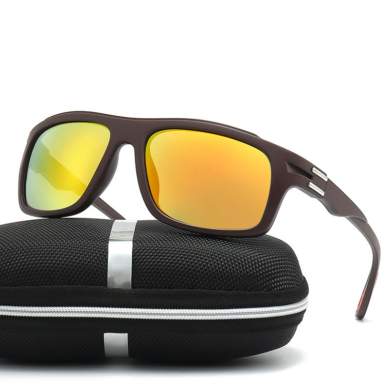 Men's sporty sunglasses with polarized lenses and shock-resistant frame Kalsten