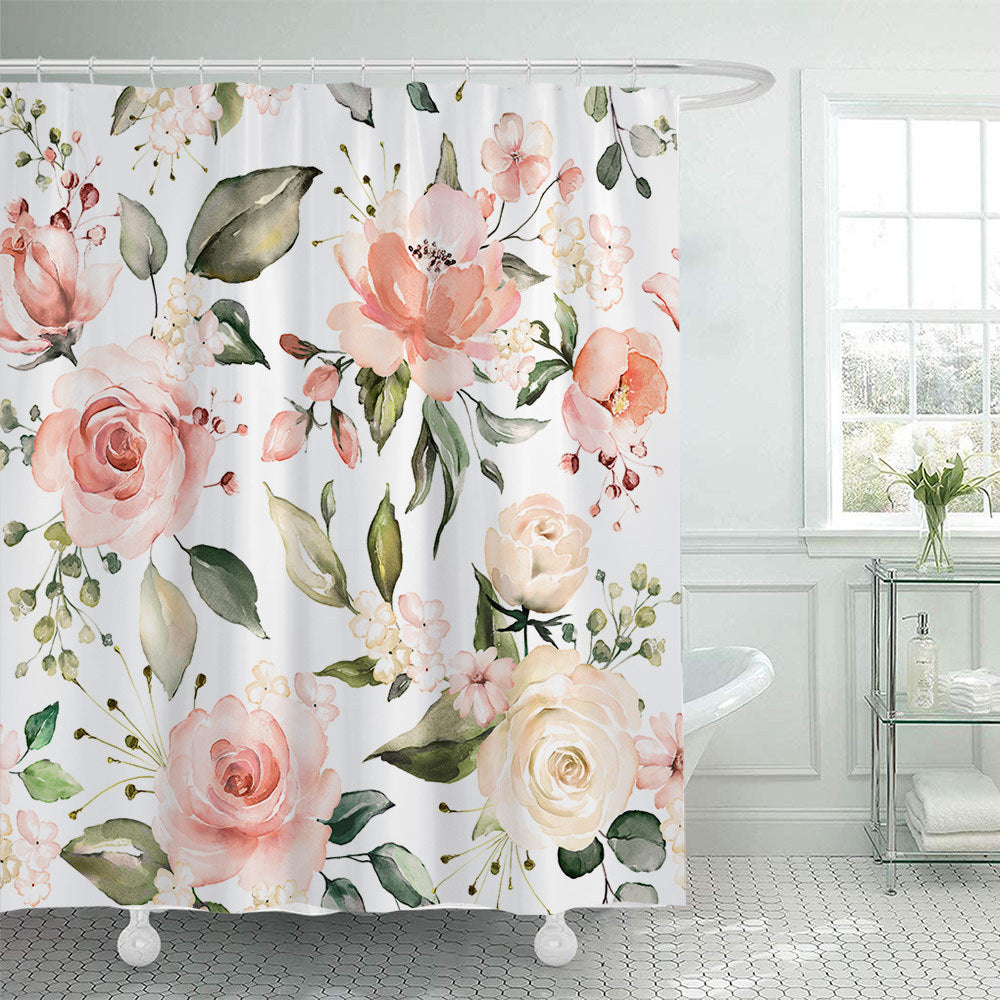 Floral Patterned Shower Curtain Kalsten