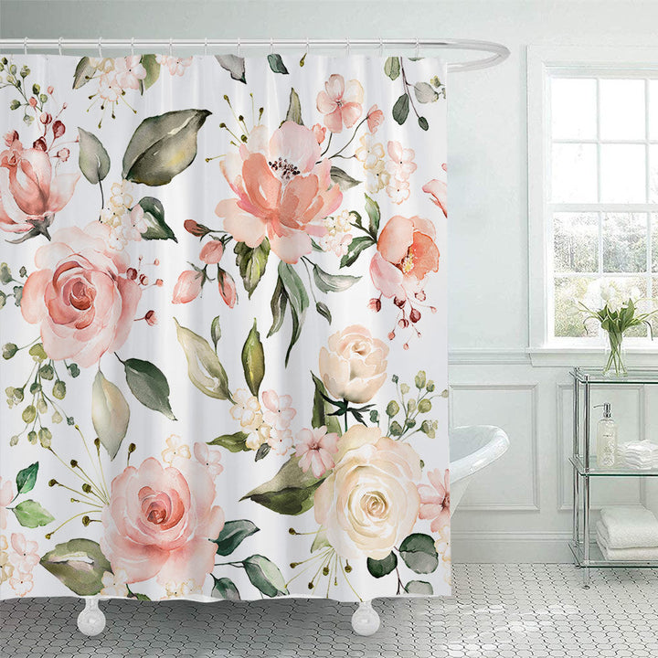 Floral Patterned Shower Curtain Kalsten