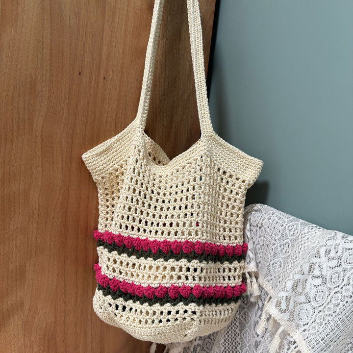 Hand-knotted shoulder bag Kalsten