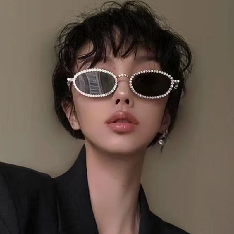 Ladies Designer Eyewear Frame with Extravagant Pearl Frame Kalsten