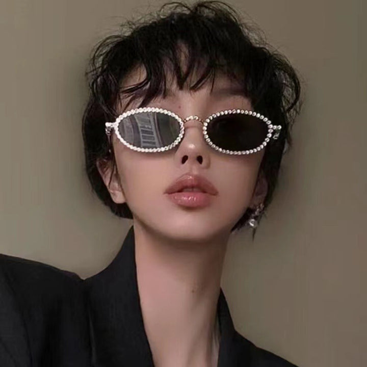 Ladies Designer Eyewear Frame with Extravagant Pearl Frame Kalsten