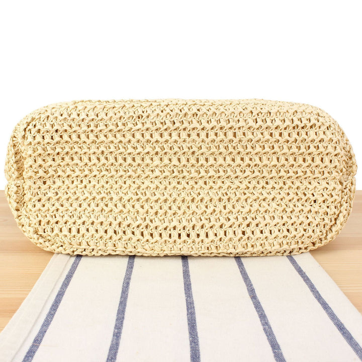 Handbag Made from Handwoven Natural Material with Elegant Tassel Details Kalsten