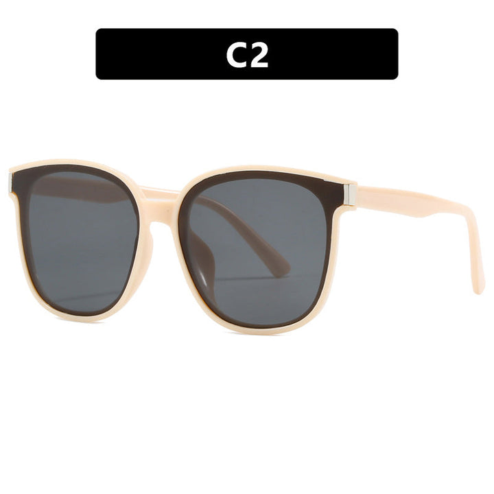 Women's stylish sunglasses with high-quality, transparent plastic frame Kalsten