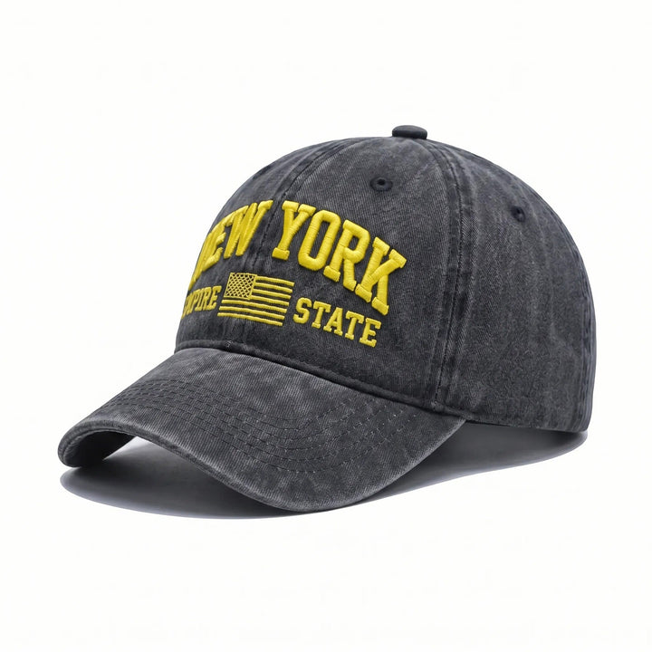 Women's fashion cap with embroidered New York motif Brehn