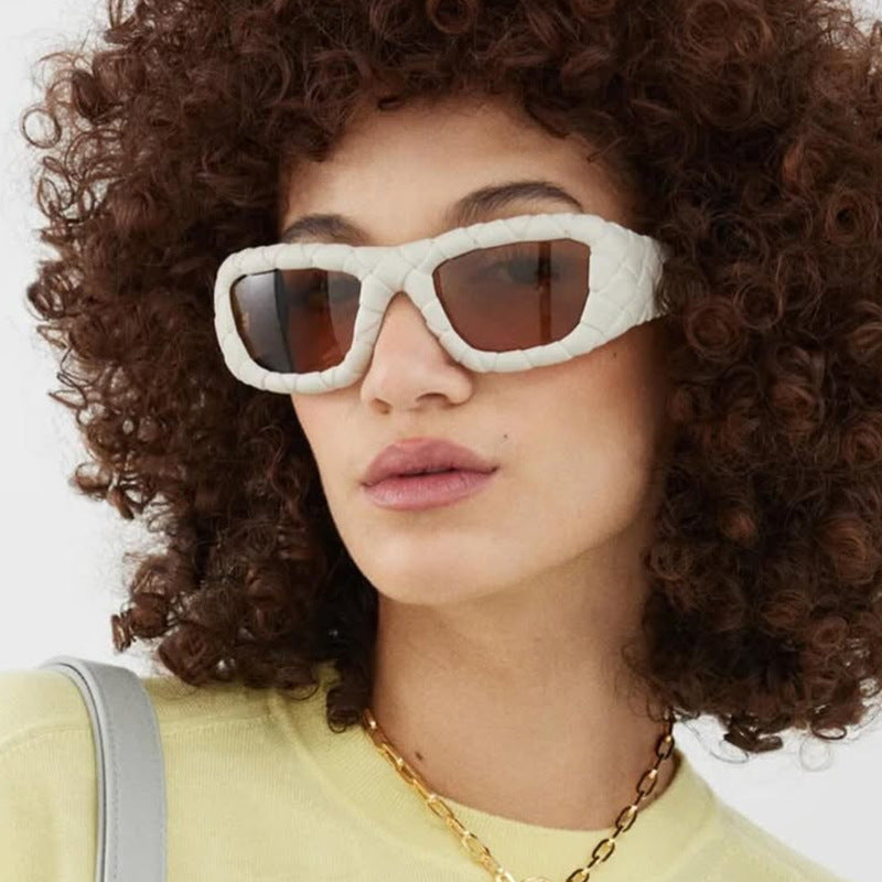 Ladies extravagant sunglasses with textured frame Kalsten