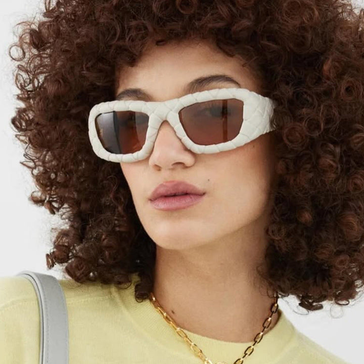 Ladies extravagant sunglasses with textured frame Kalsten