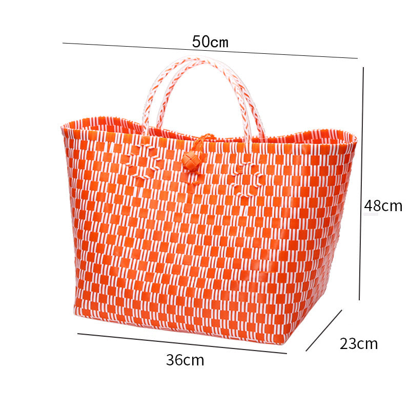 Large Capacity Woven Shopping Tote Kalsten