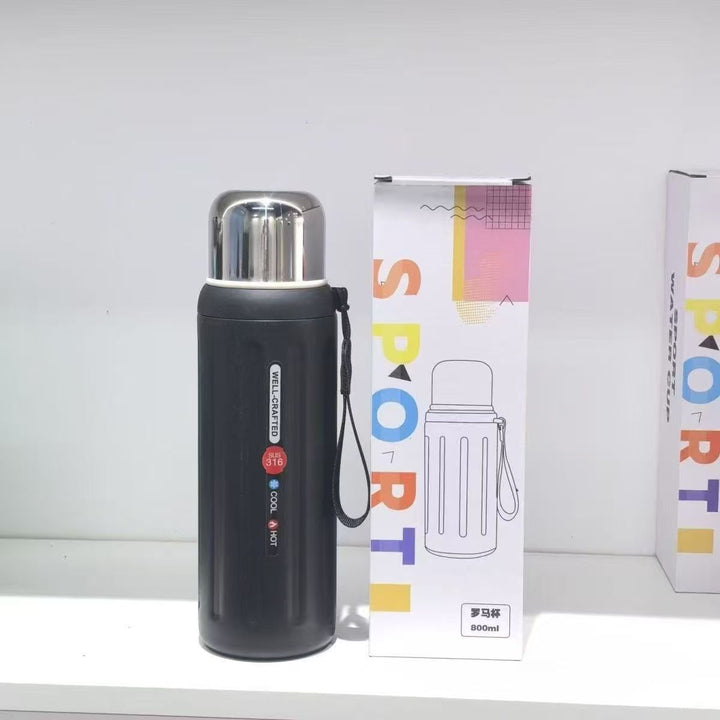 Unisex Thermal Insulated Bottle with Practical Carrying Handle Kalsten