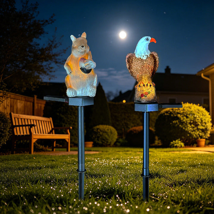 Welcoming Birdhouse Solar Pathway Stake Light With Dusk-To-Dawn Sensor Kalsten
