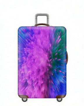 Women's stretchable suitcase cover with rabbit motif, tear-resistant stretch material and openings for handle and wheels Kalsten