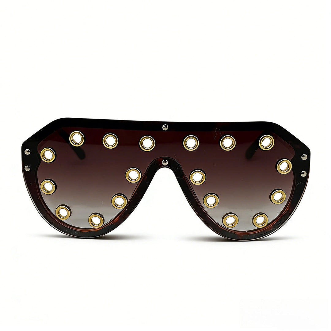 Women's statement sunglasses in futuristic design with decorative elements Kalsten
