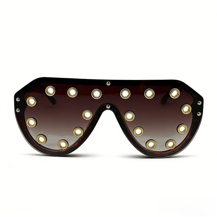 Women's statement sunglasses in futuristic design with decorative elements Kalsten
