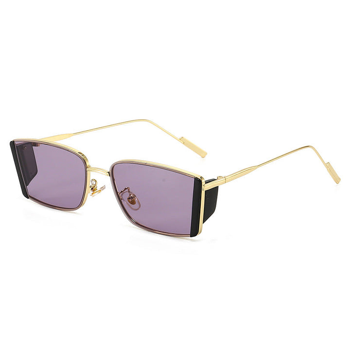 Ladies elegant square sunglasses with fine metal frame Kalsten