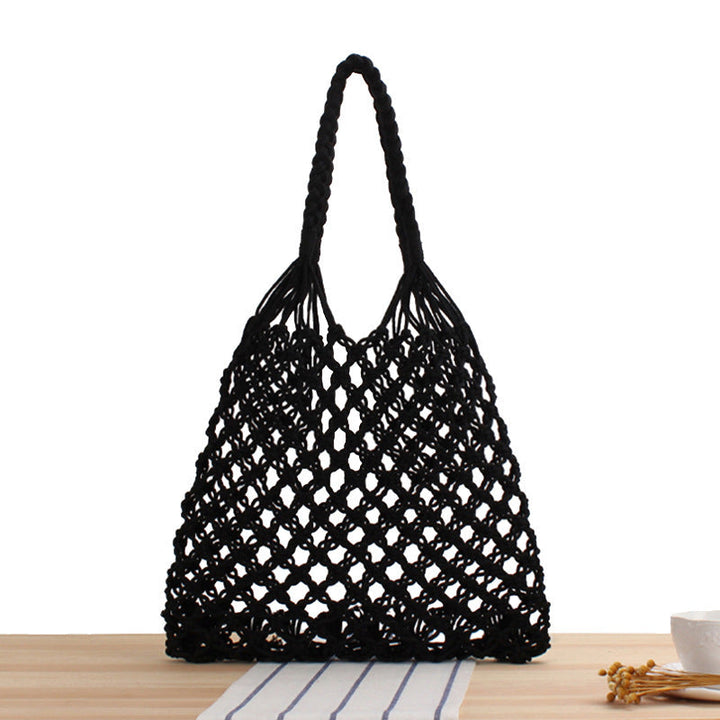 Braided shopping shoulder bag with stable side seams Kalsten