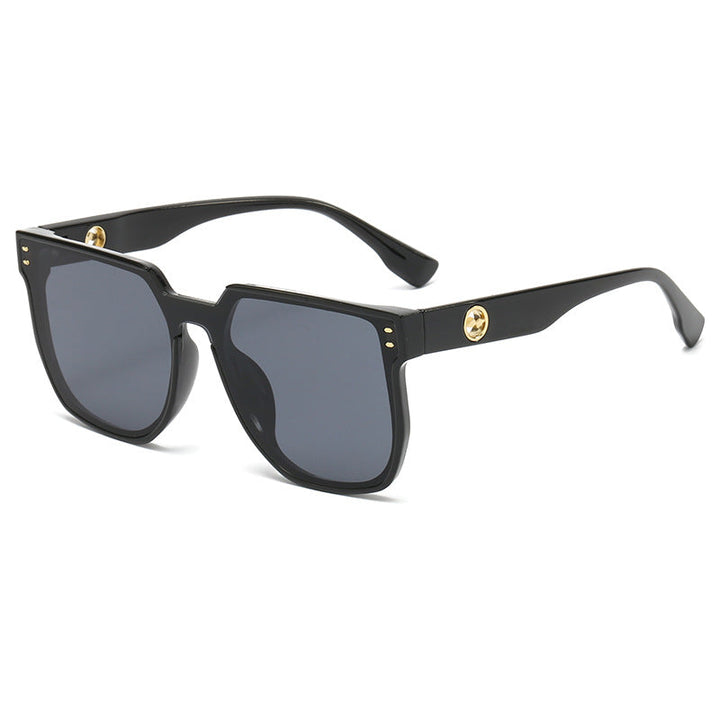 Women striking sunglasses with a distinctive geometric frame Kalsten