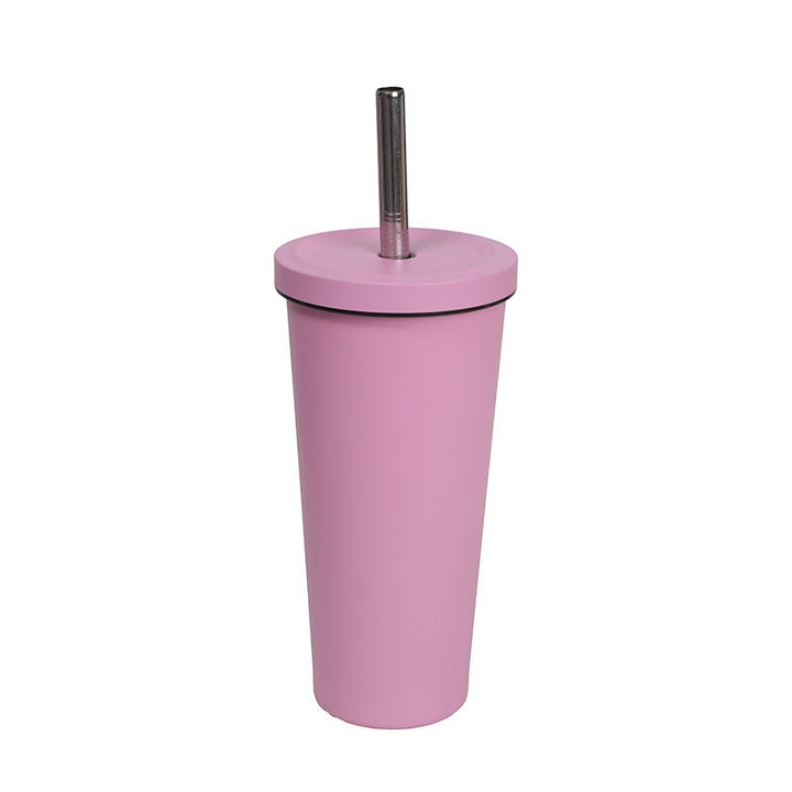 Women's High-Quality Insulated Drinking Bottle with Stainless Steel Straw Kalsten