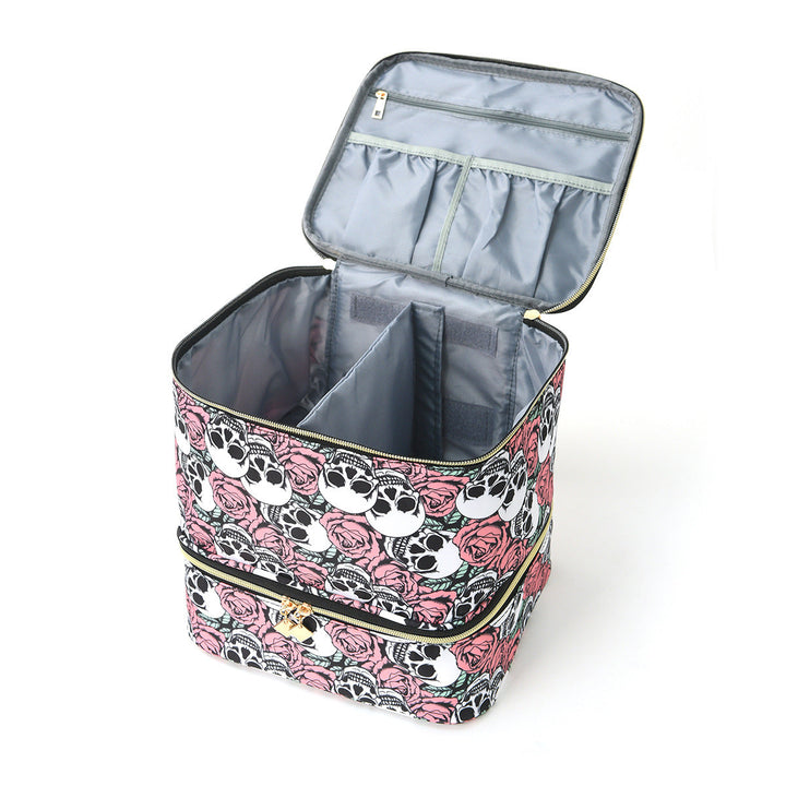 Cosmetic storage bag with two separate compartments Kalsten
