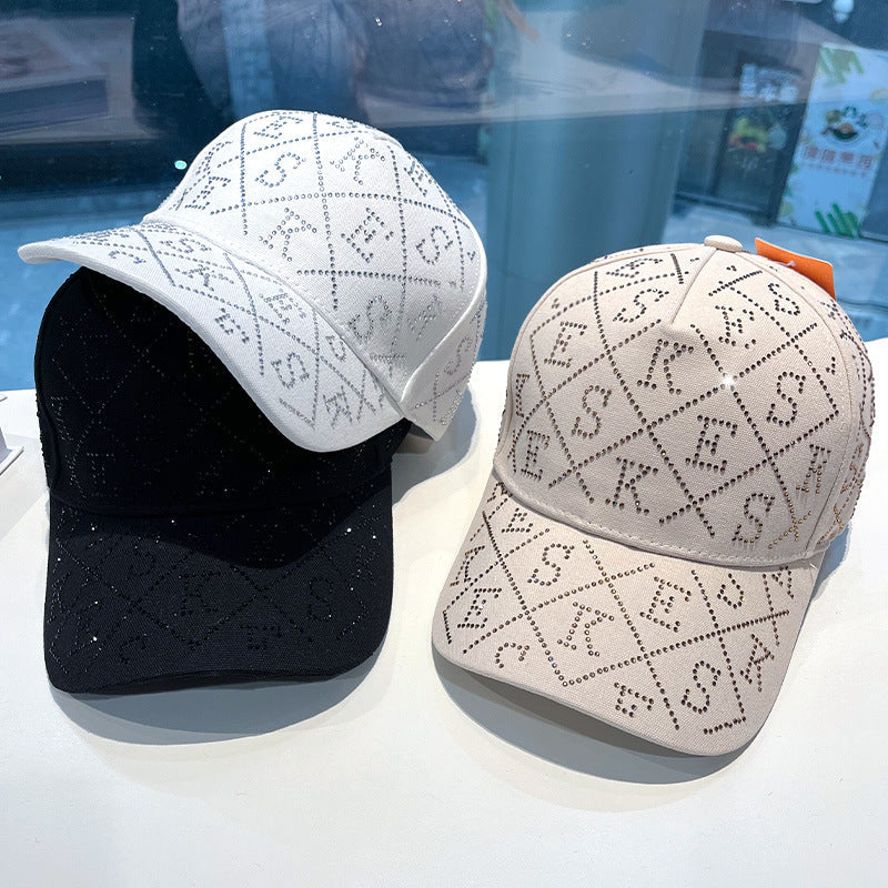 Women's Rhinestone-Embellished Adjustable Baseball Cap Kalsten