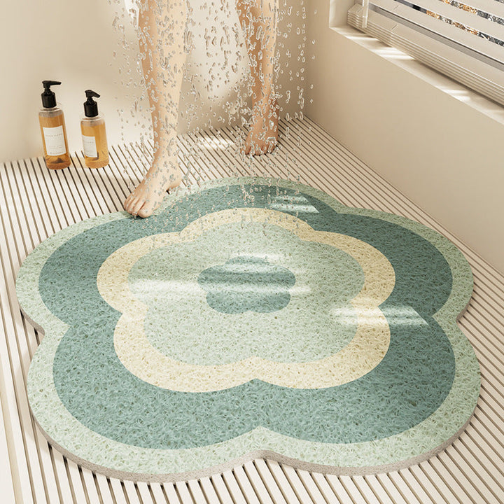 Floral Design Bath Mat Kalsten