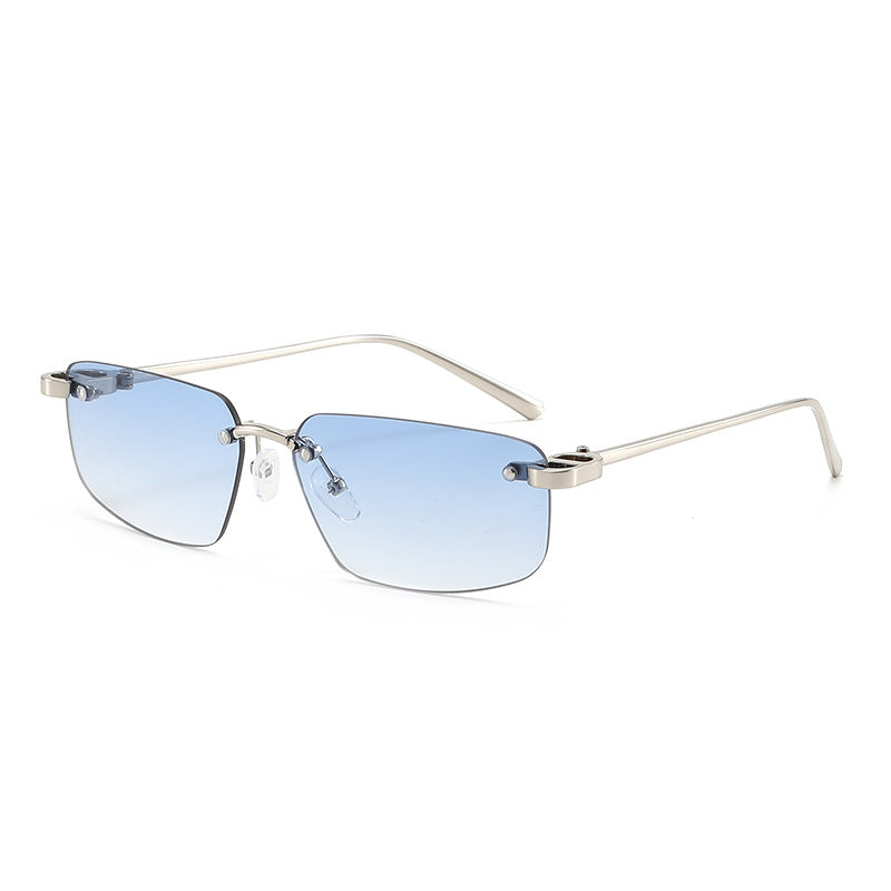 Ladies fashionable rectangular sunglasses with minimalist frame Kalsten