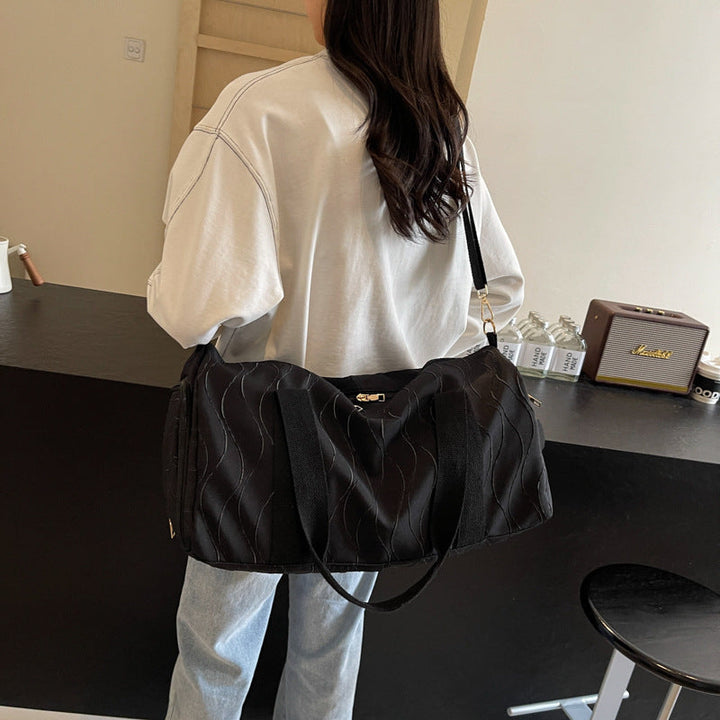 Elegant Embroidered Sports Duffel Bag Kalsten