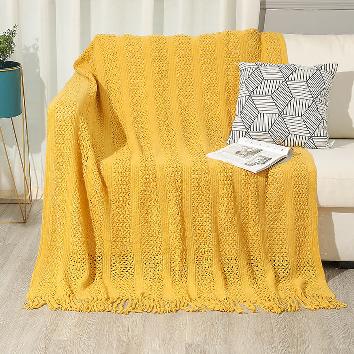 Ladies Large Knitted Blanket Kalsten