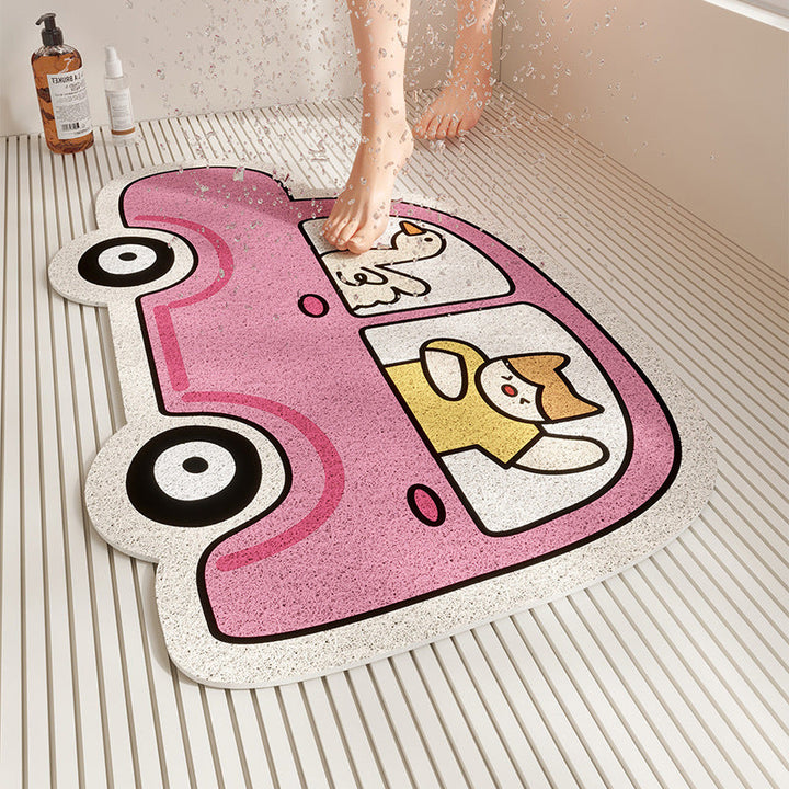 Playful Pet-Themed Bath Mat Kalsten