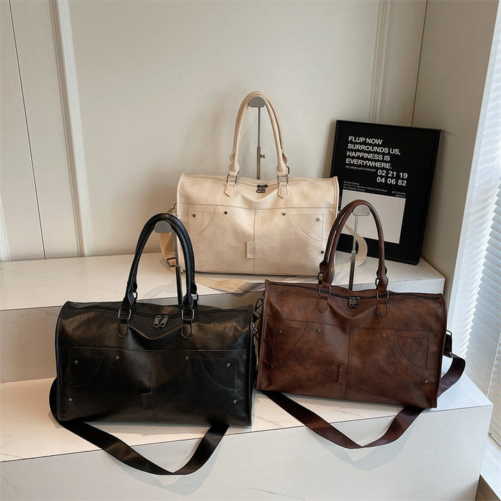 Elegant and Spacious Travel Bag Made of Durable Faux Leather Kalsten
