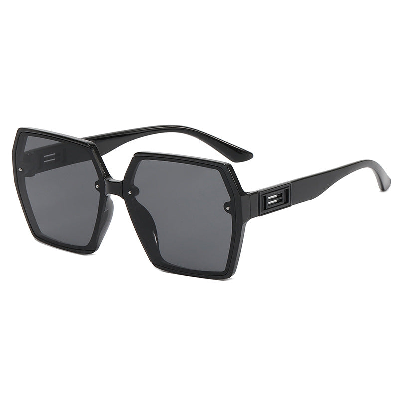 Women's Geometric Oversized Sunglasses with Modern Frame Kalsten