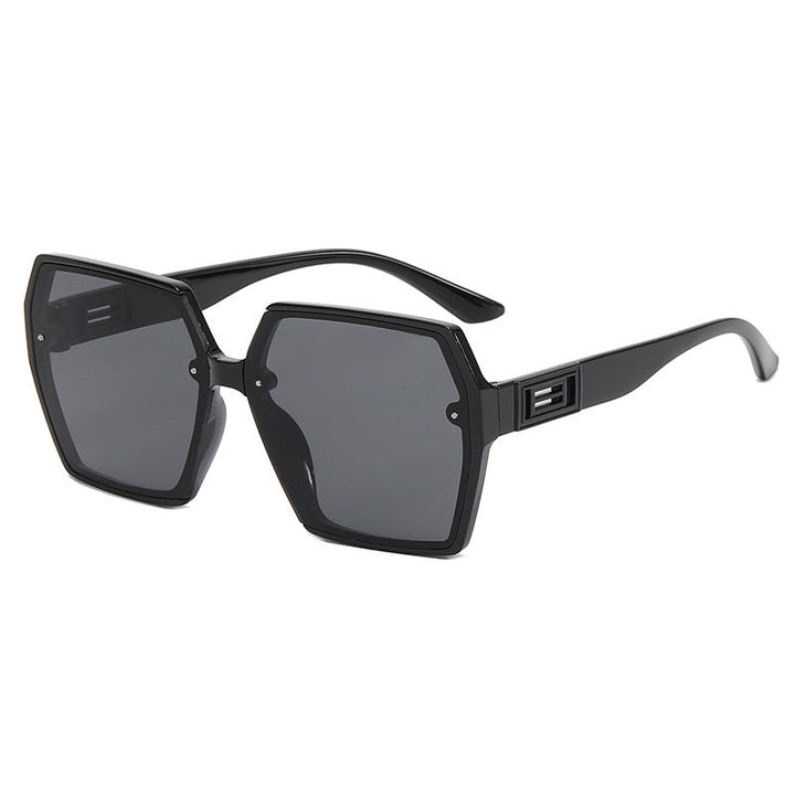 Women's Geometric Oversized Sunglasses with Modern Frame Kalsten