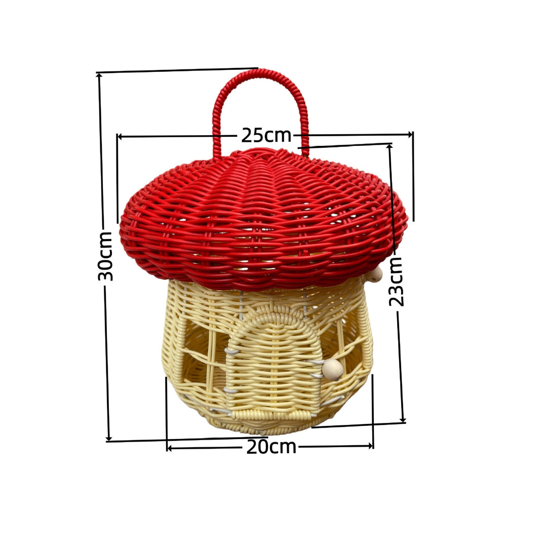 Women's decorative mushroom-shaped basket Kalsten