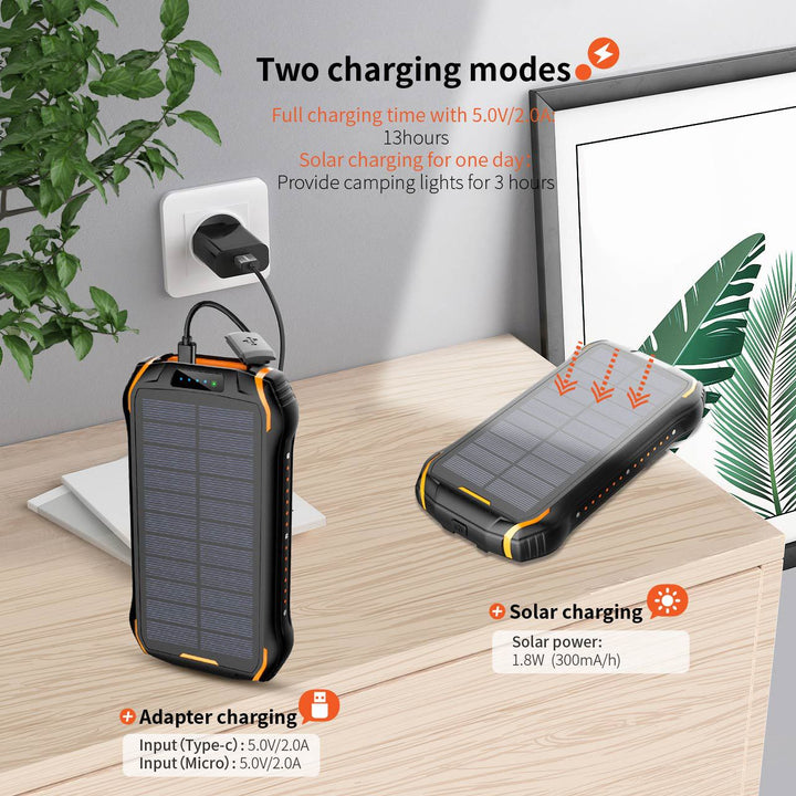 Solar power bank with high storage capacity and IP66 protection Kalsten