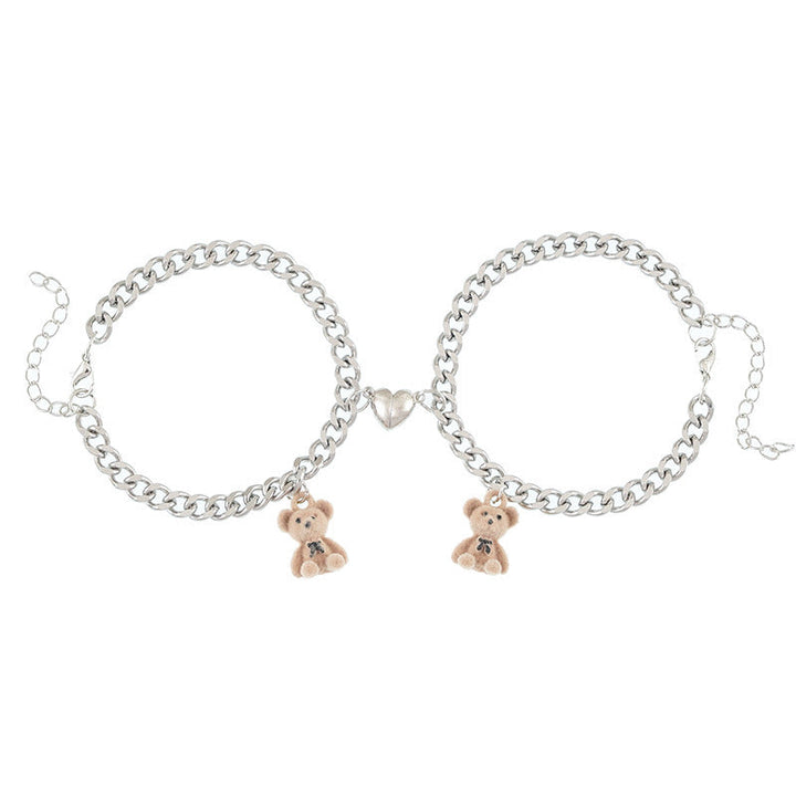 Playful necklace with bear charms Kalsten