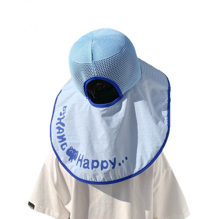 Breathable children sun hat with solar fan and adjustable chin strap Kalsten