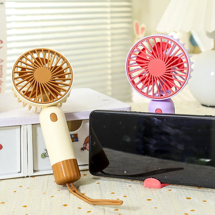 Women's Portable Hand Fan with USB Charging Station Kalsten
