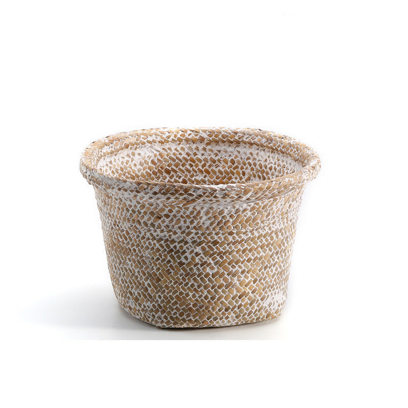 Handcrafted Natural Seagrass Storage Pot Kalsten
