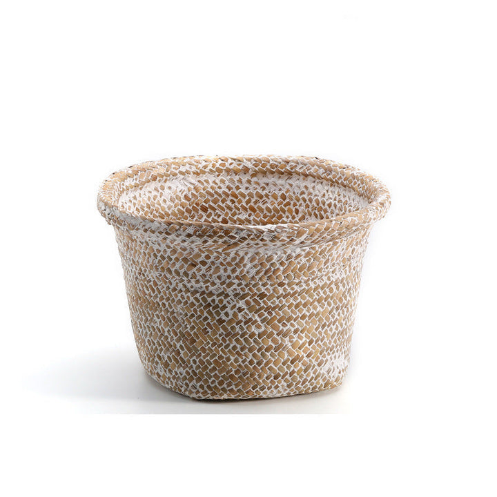 Handcrafted Natural Seagrass Storage Pot Kalsten