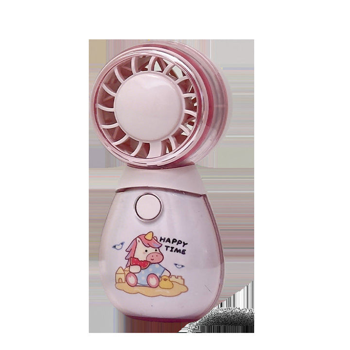 Ladies Portable Hand Fan with Funny Cat Design Kalsten